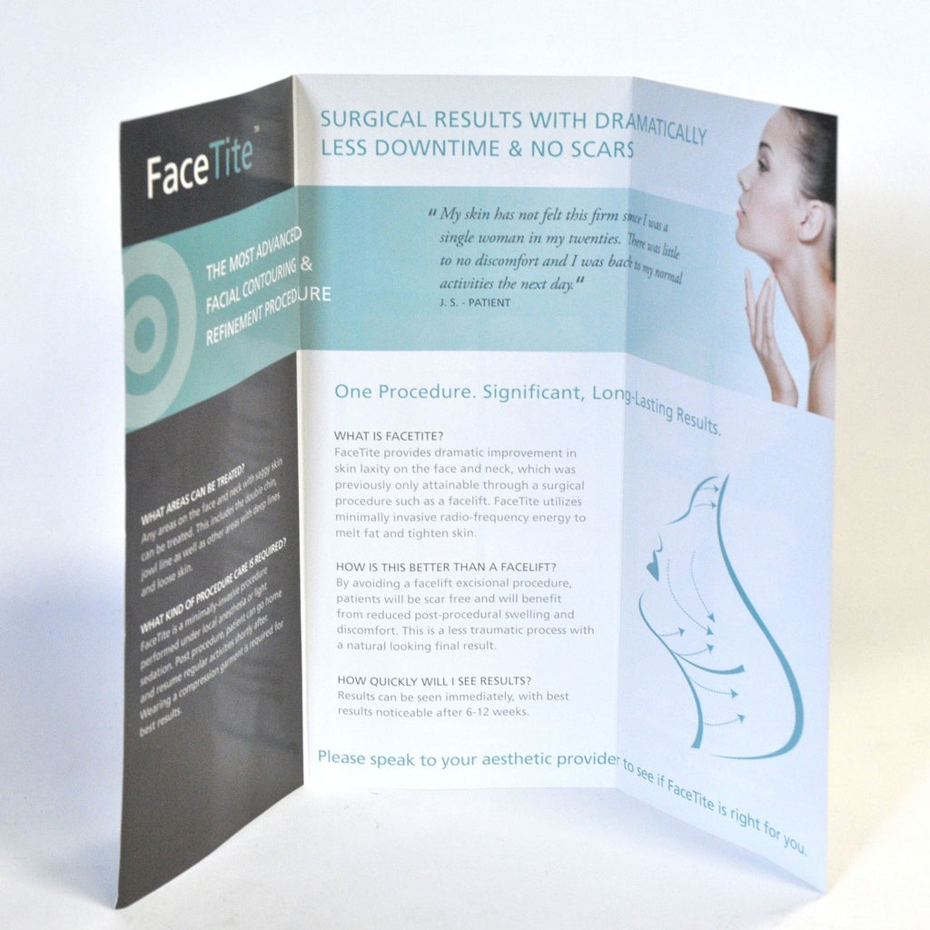 Inmode RF FACETITE Marketing Office Brochures Face Neck Renewal RadioFrequency