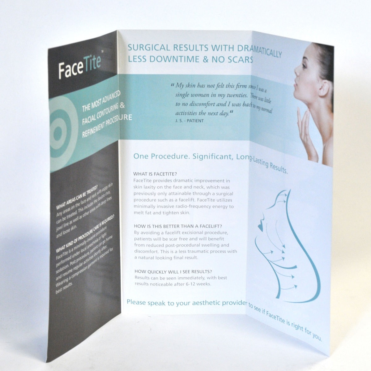 Inmode RF FACETITE Marketing Office Brochures Face Neck Renewal RadioFrequency