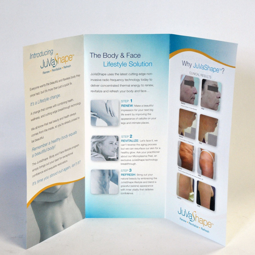 Alma Lasers JUVASHAPE Body Face Renew Revitalize Refresh MARKETING BROCHURES x9