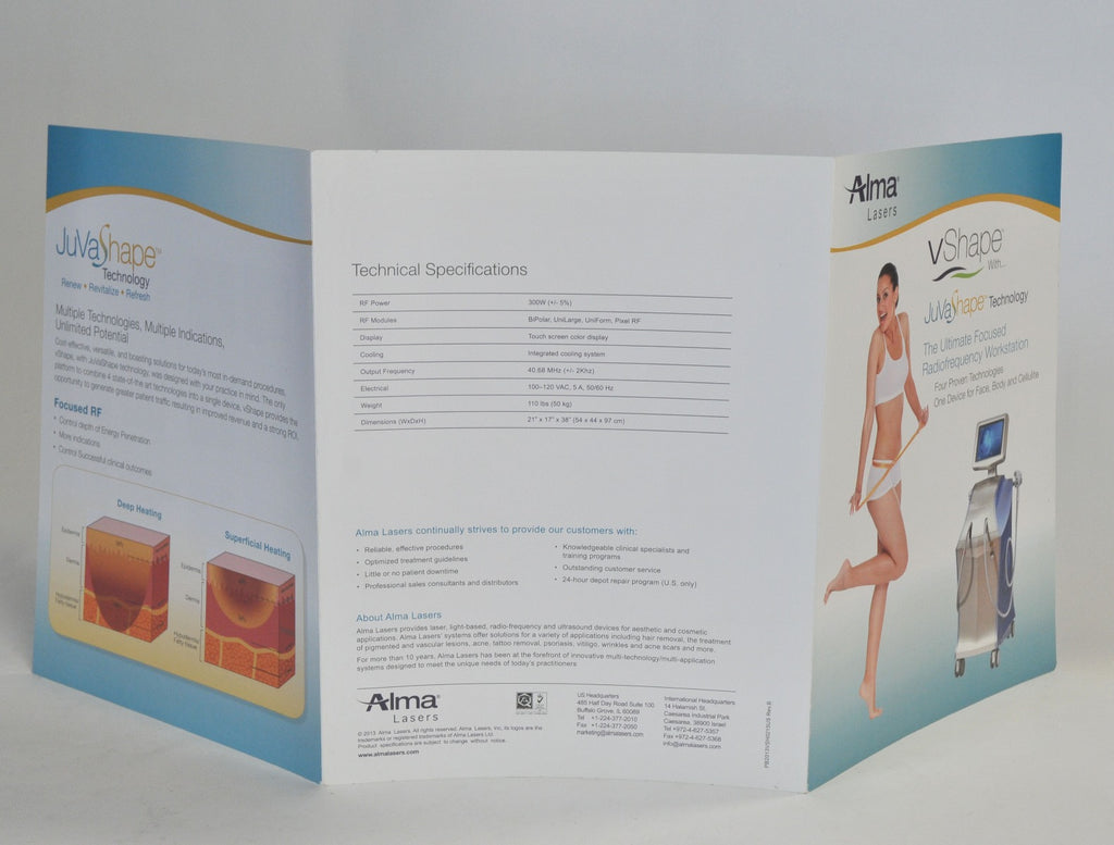 Alma Lasers VShape JUVASHAPE RadioFrequency Face Body Cellulite Office Display