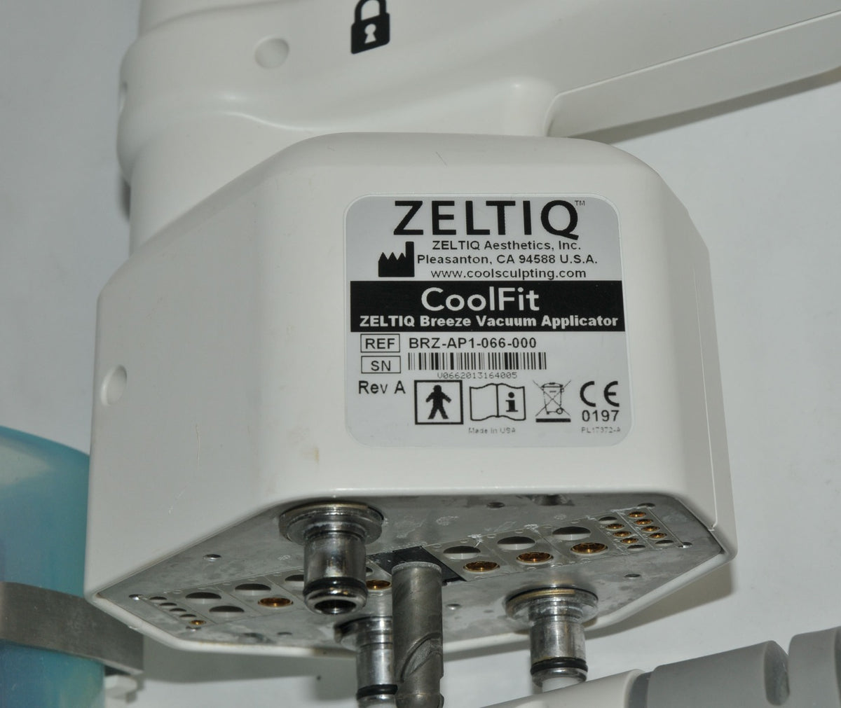 Zeltiq CoolSculpting CoolFit Breeze Vacuum Applicator BRZ-AP1-066-000 2013 HP