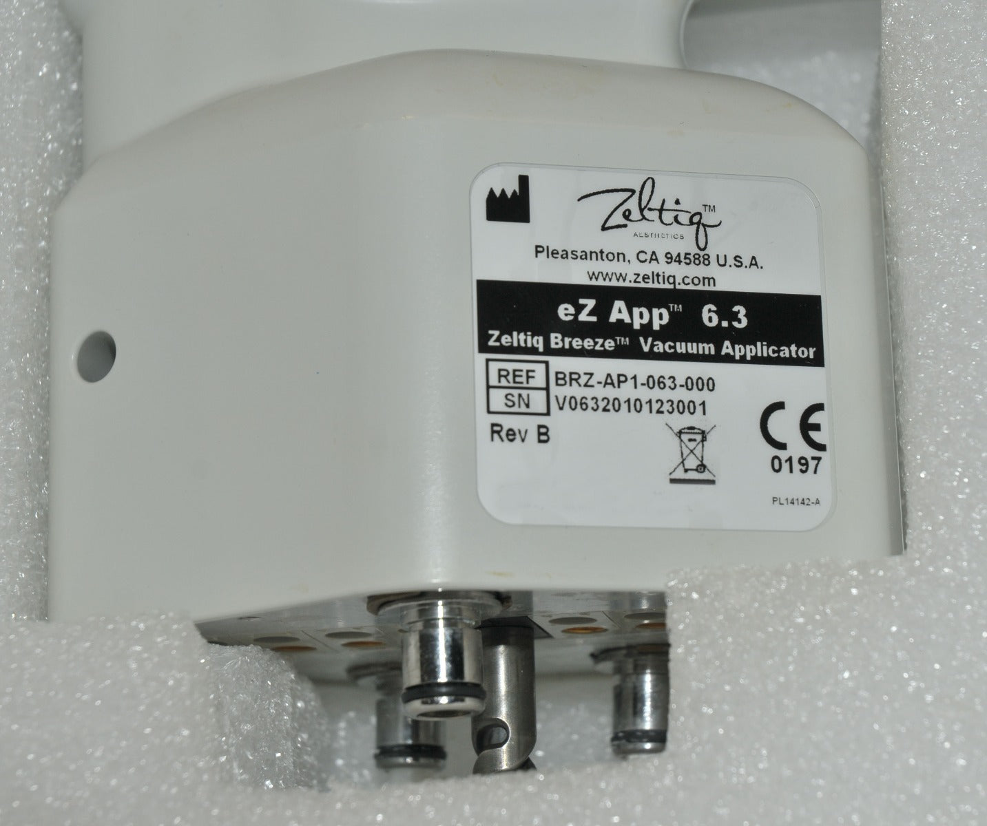 Zeltiq CoolSculpting eZ App 6.3 CoolCore Applicator BRZ-AP1-063-000 Cool Core HP