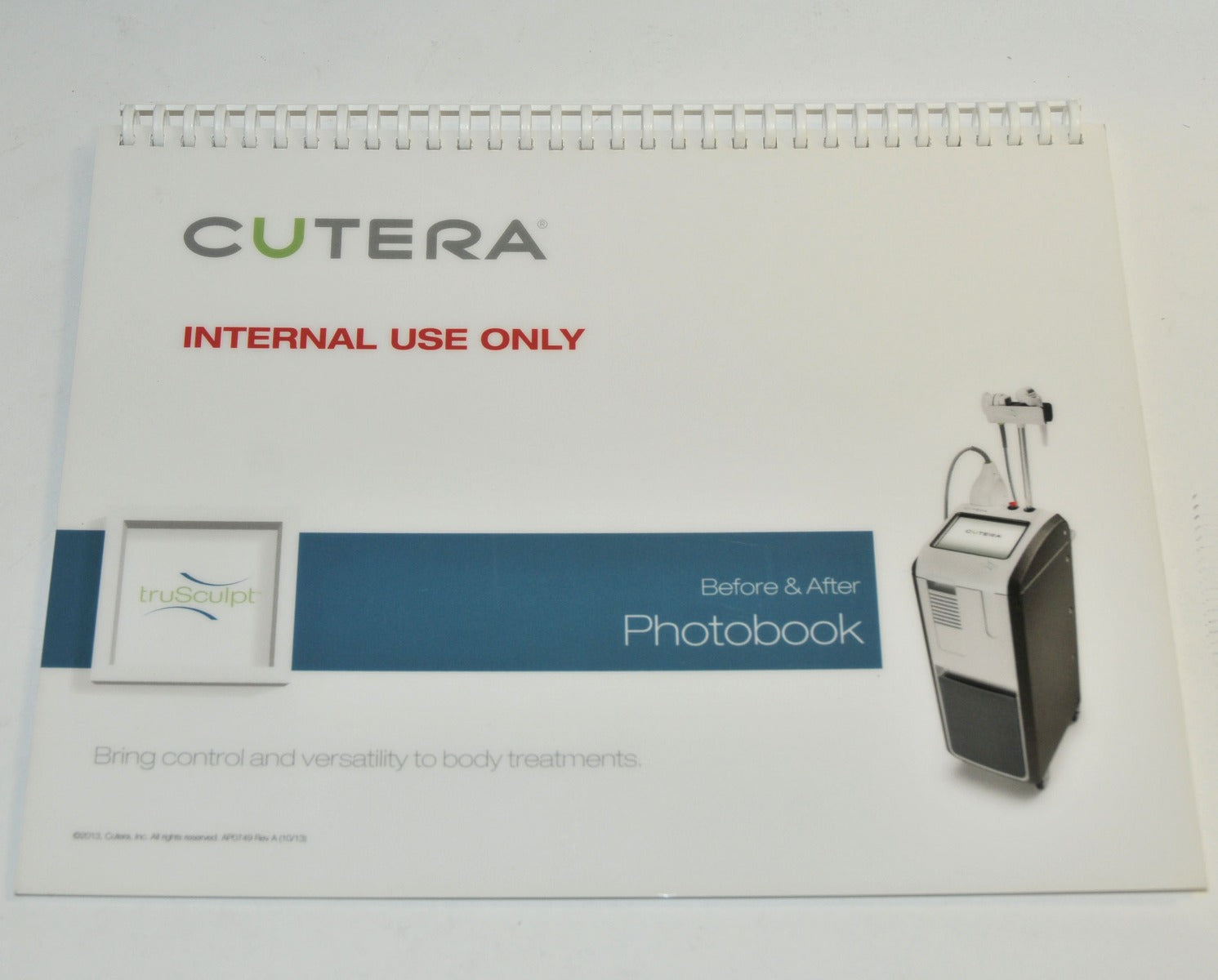 Cutera truSculpt Body Treatment Before After Photobook Patient Consultation Book