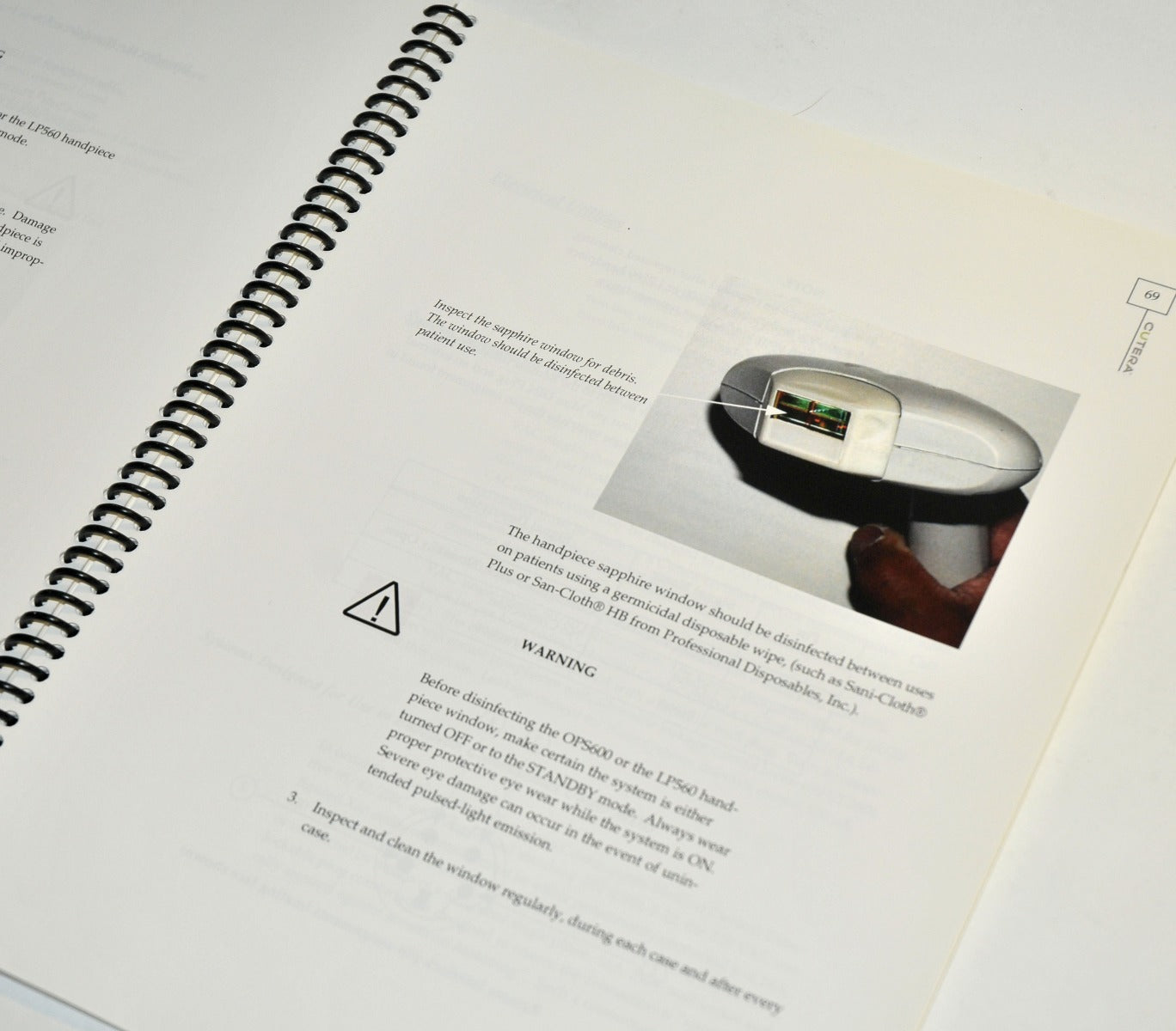 Cutera Xeo IPL Laser CoolGlide SA Genesis Plus Operator Training User Manual