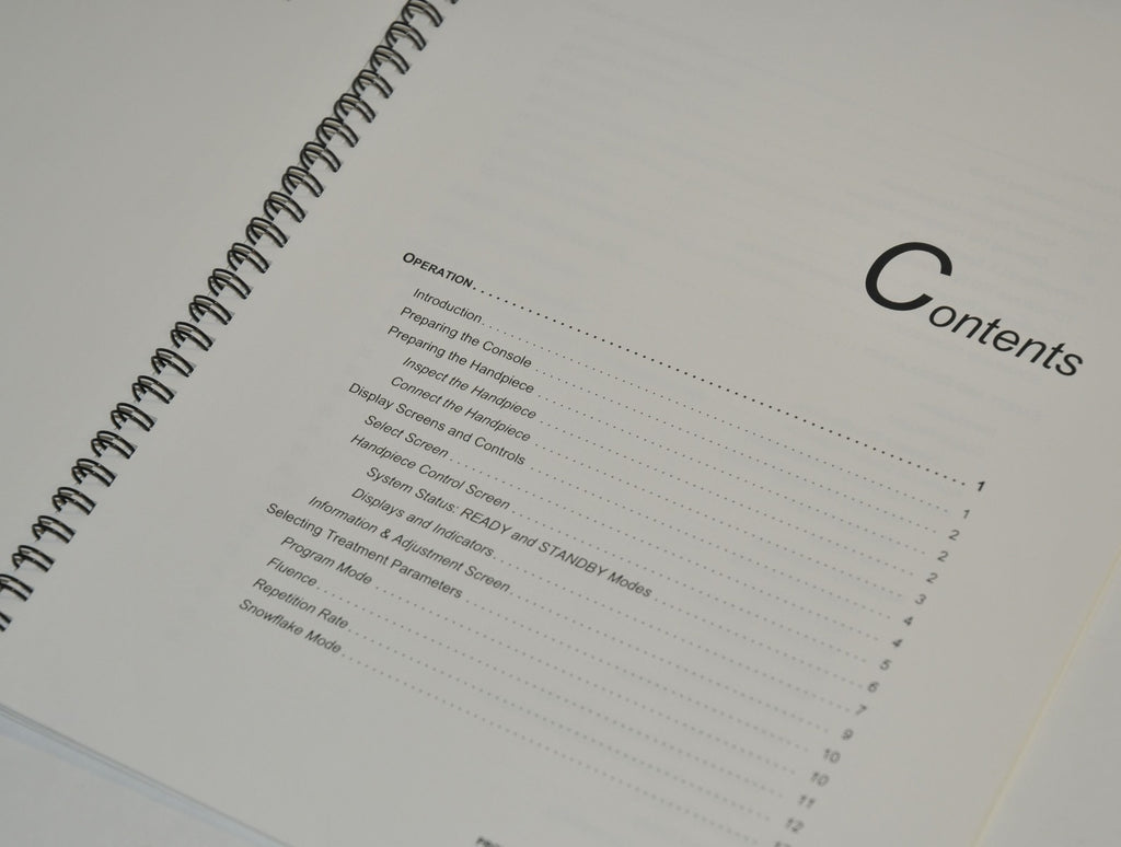 Cutera Laser Prowave LX & 770 User Operator Manual Operation Treatment Settings
