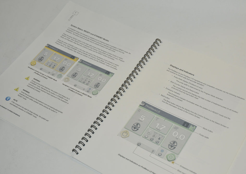 Cutera Laser Prowave LX & 770 User Operator Manual Operation Treatment Settings