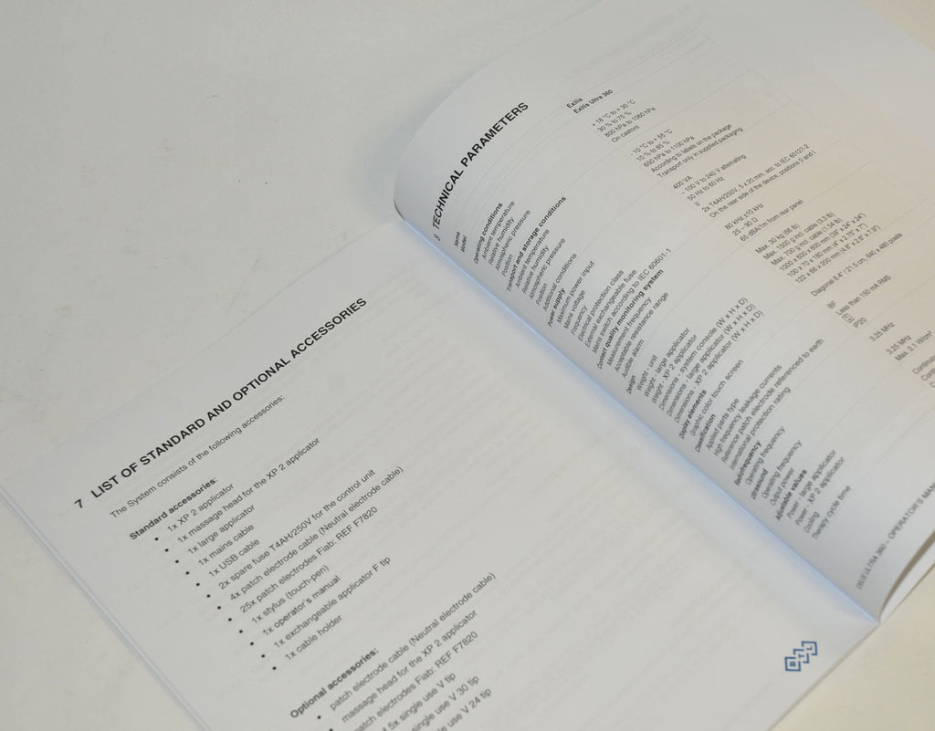 BTL Aesthetics Exilis Ultra 360 User Operator Manual Instruction Manual Booklet