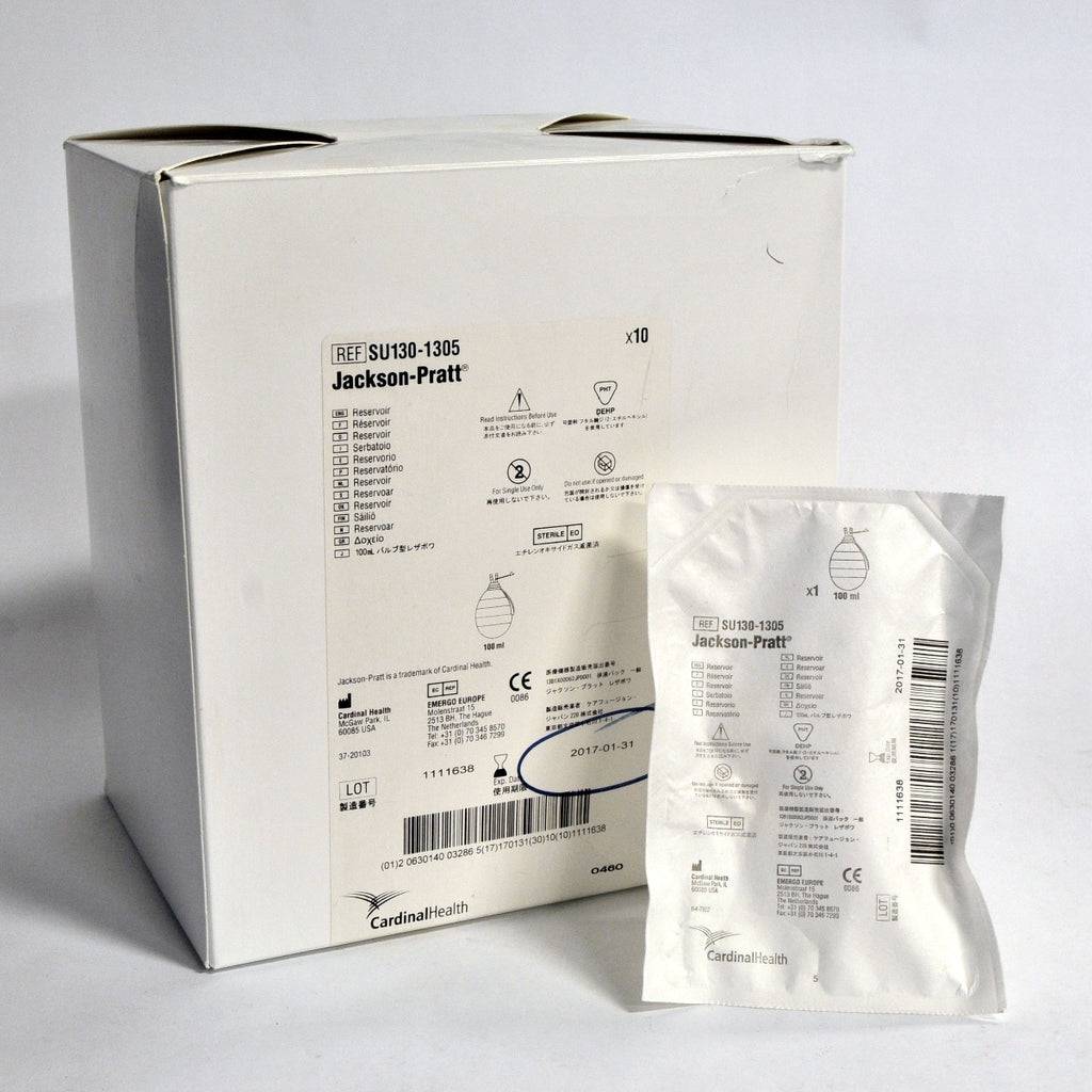 Jackson Pratt Round Drain Reservoir Bulb 100 ml Silicone SU130-1305 x8 Pcs