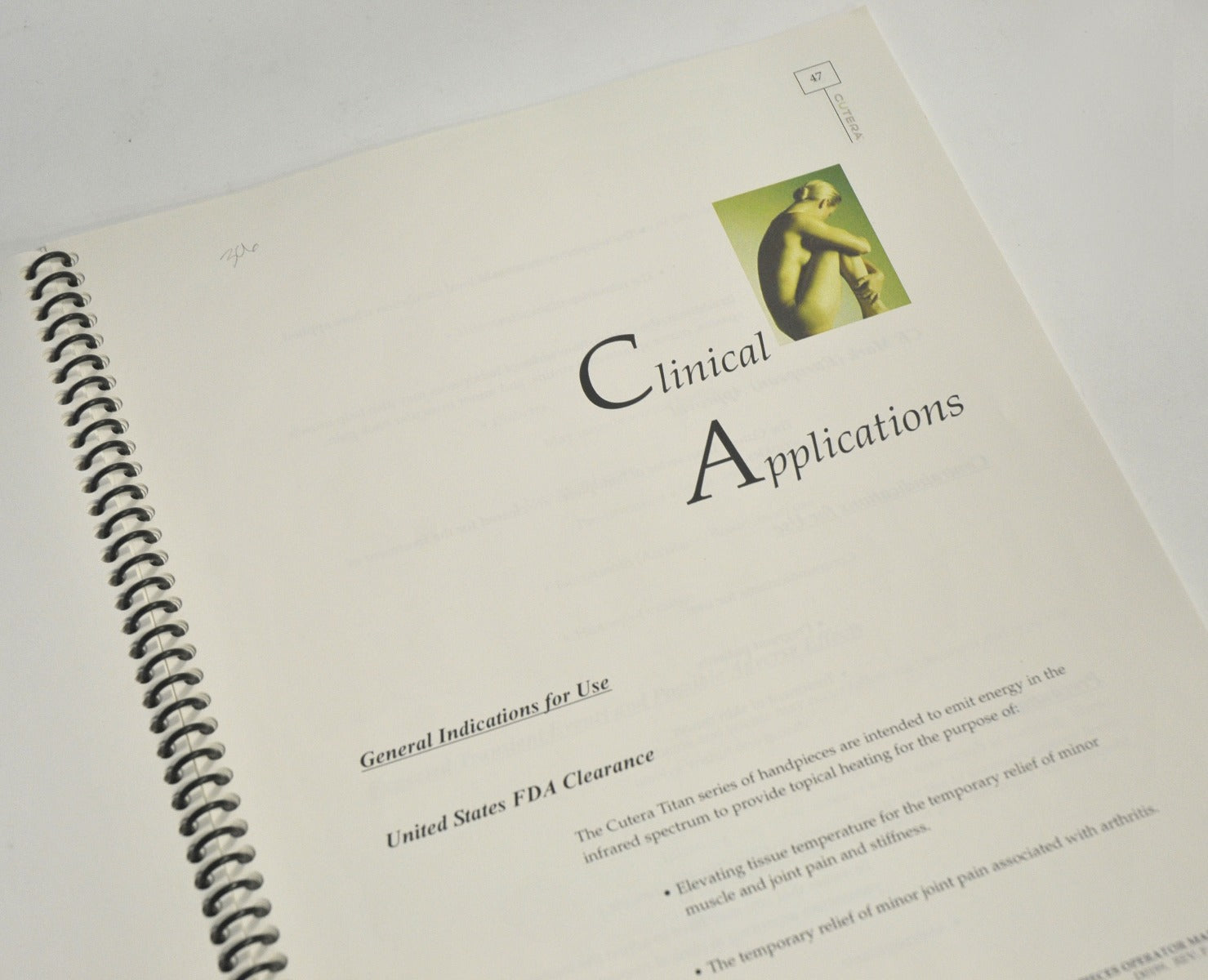 Cutera Laser TITAN SERIES of Handpieces Clinical Application Operator Manual IPL