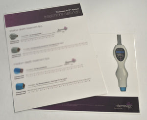 Thermage CPT System Treatment Settings Quick Procedure Eye Lip Face Tips Sheet