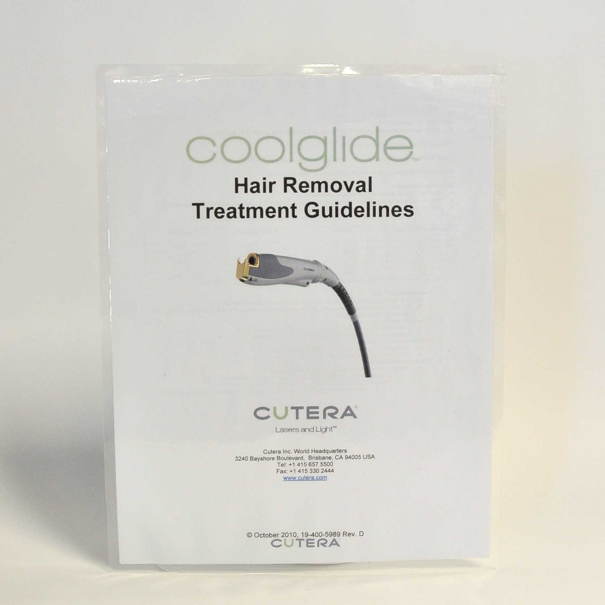 Cutera CoolGlide Vantage Xeo Laser Hair Removal Patient Treatment Guidelines