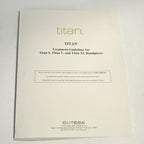 Cutera Titan IR Handpiece Treatment Guidelines S V XL Hand Piece User Reference