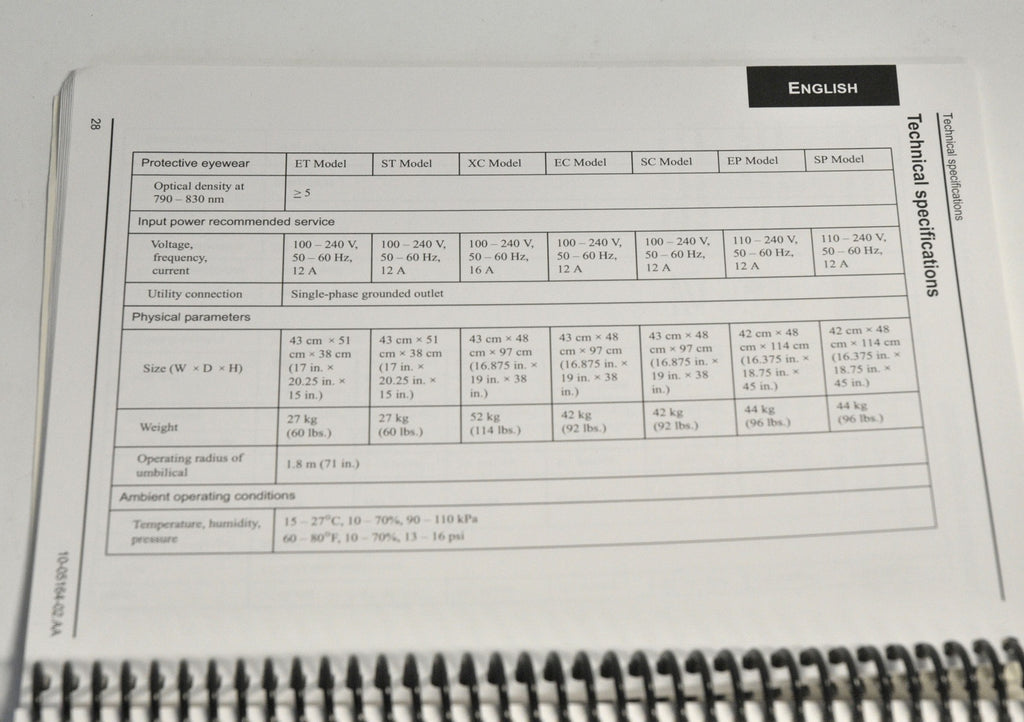 Lumenis LightSheer Diode Laser Operator Reference Guide English Spanish French..