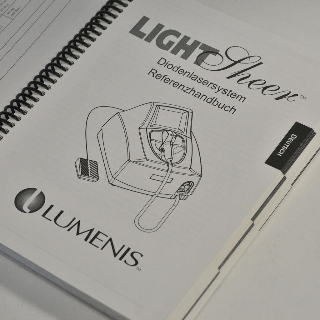 Lumenis LightSheer Diode Laser Operator Reference Guide English Spanish French..