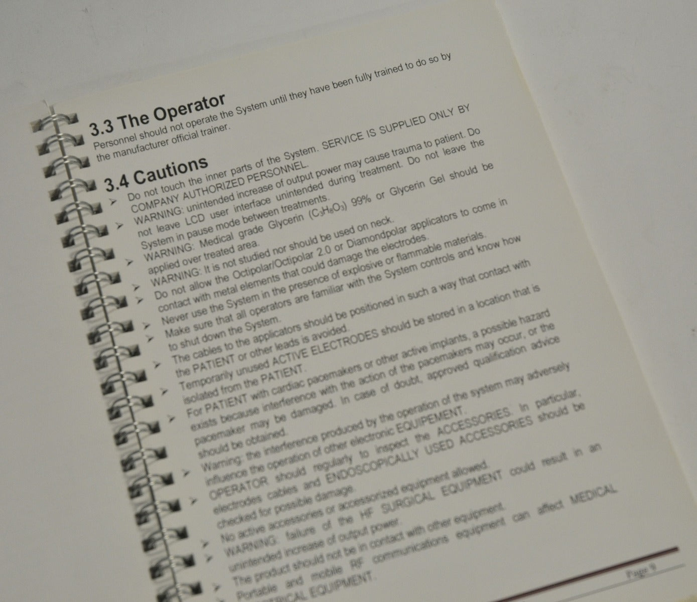 VenusFreeze MP2 Operator Manual Venus Concept User Guide Treatment Procedures