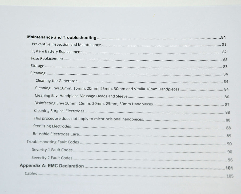 Cynosure Tempsure RF Operator Manual User Guide Patient Treatment 850-7027-000
