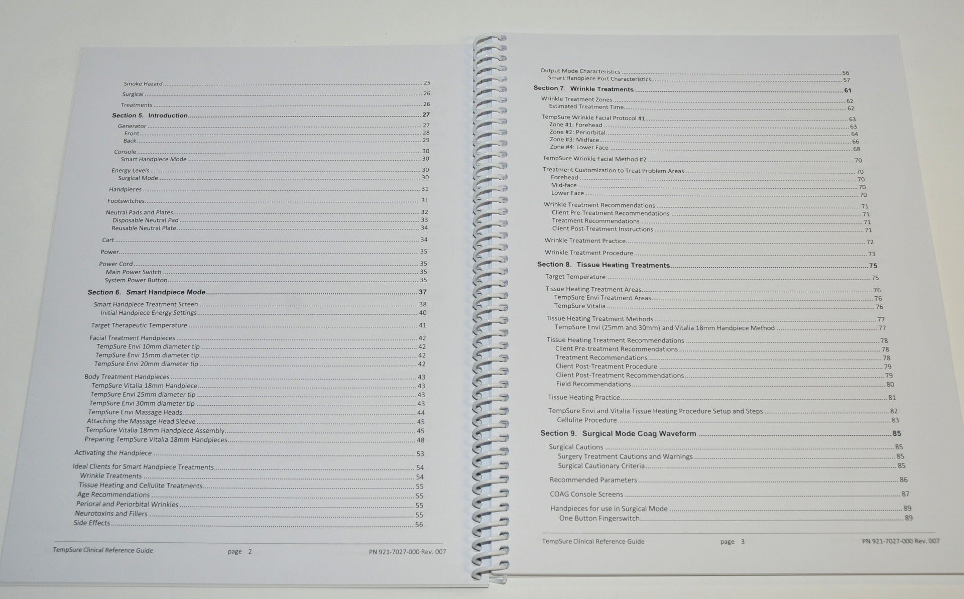 Cynosure Tempsure RF Clinical Reference Guide User Skin Treatment 921-7027-000