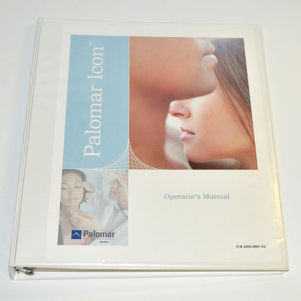 Palomar Icon Laser IPL System OPERATOR MANUAL Guidelines Guide Book 2500-0001-X2