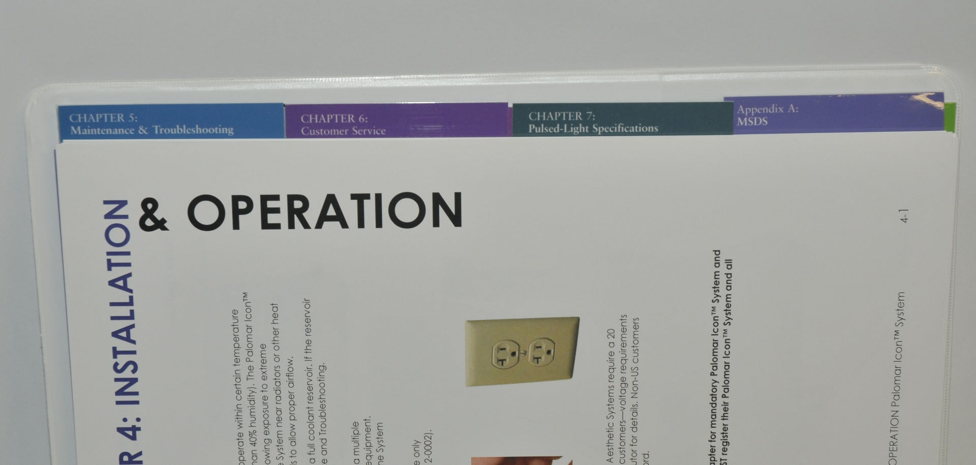 Palomar Icon Laser IPL OPERATOR MANUAL Guideline Guide Handpiece Operation Specs