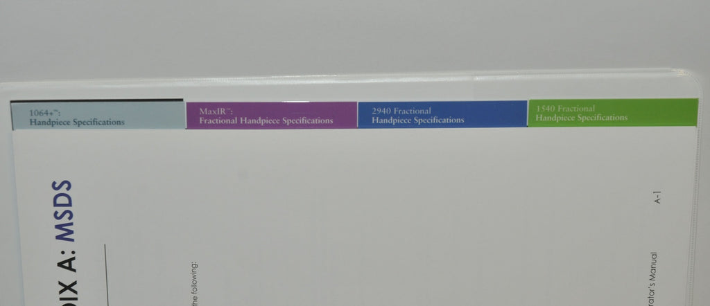Palomar Icon Laser IPL OPERATOR MANUAL Guideline Guide Handpiece Operation Specs