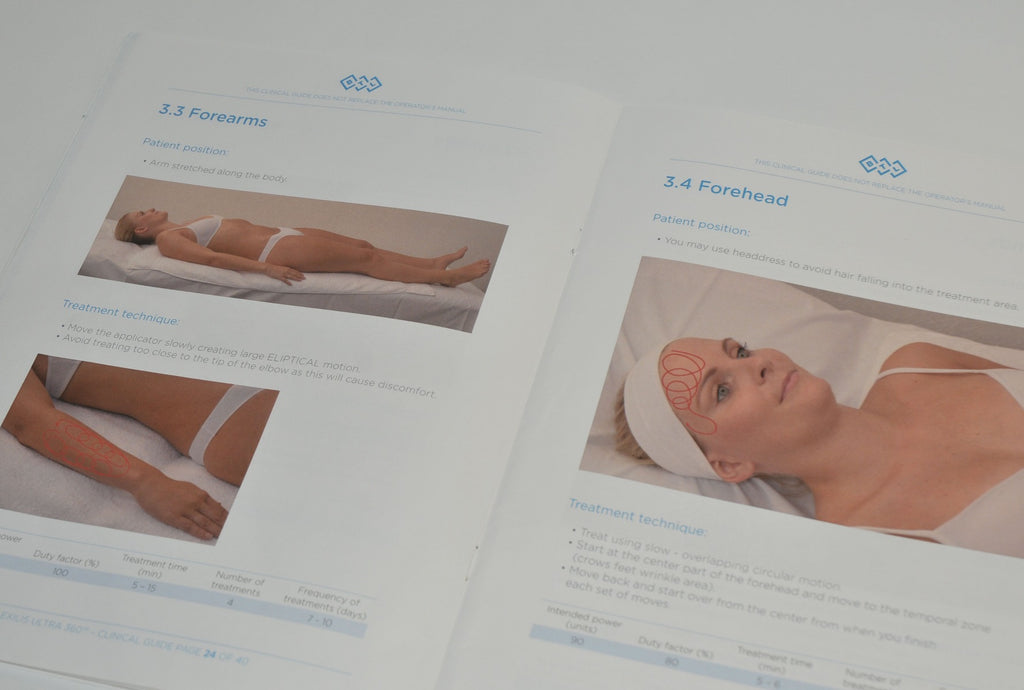 BTL Aesthetics CLINICAL GUIDE Exilis Ultra 360 Patient Applicator Treatment