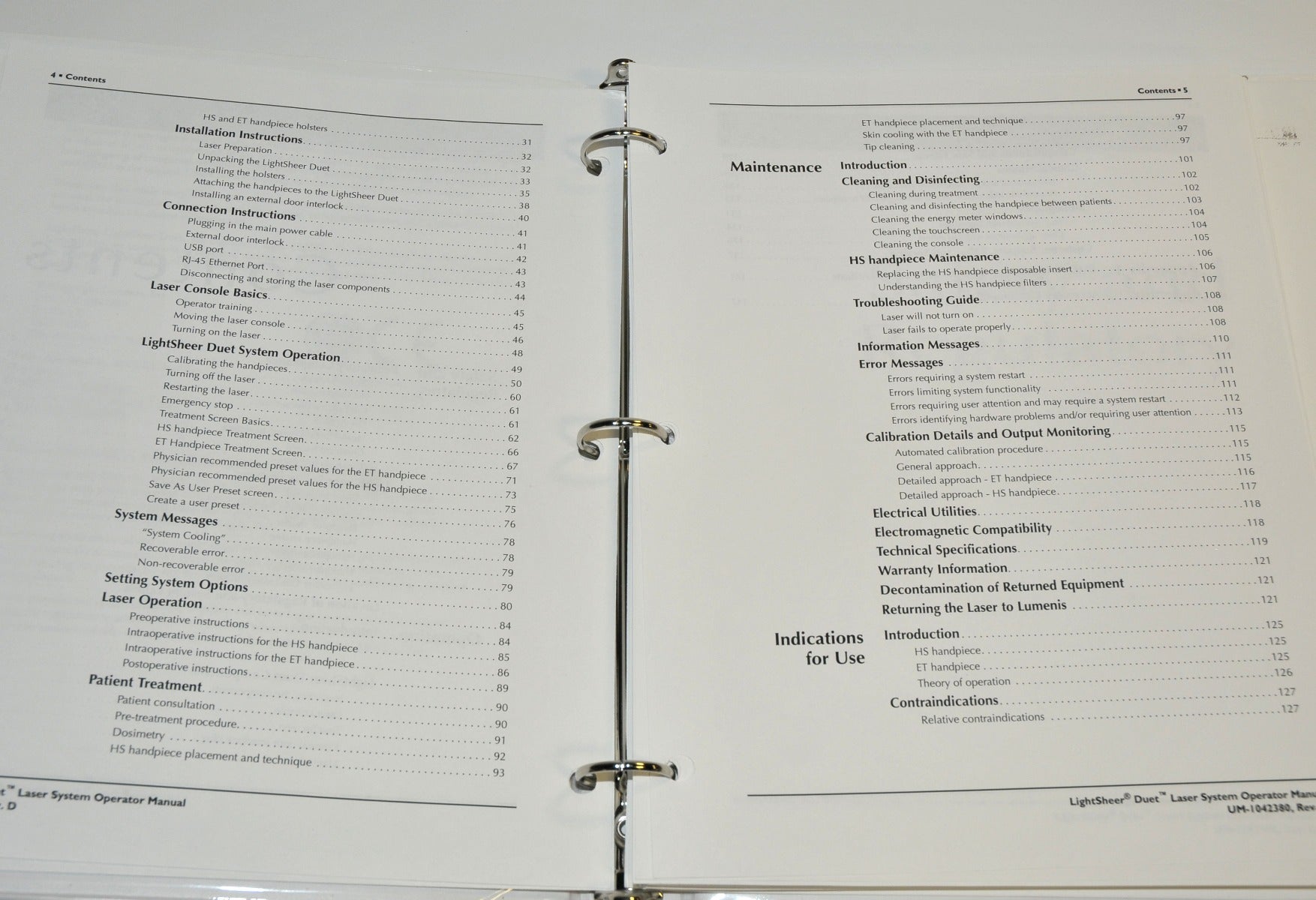 Lumenis LightSheer Duet Diode Laser System OPERATOR MANUAL User Guide Treatments
