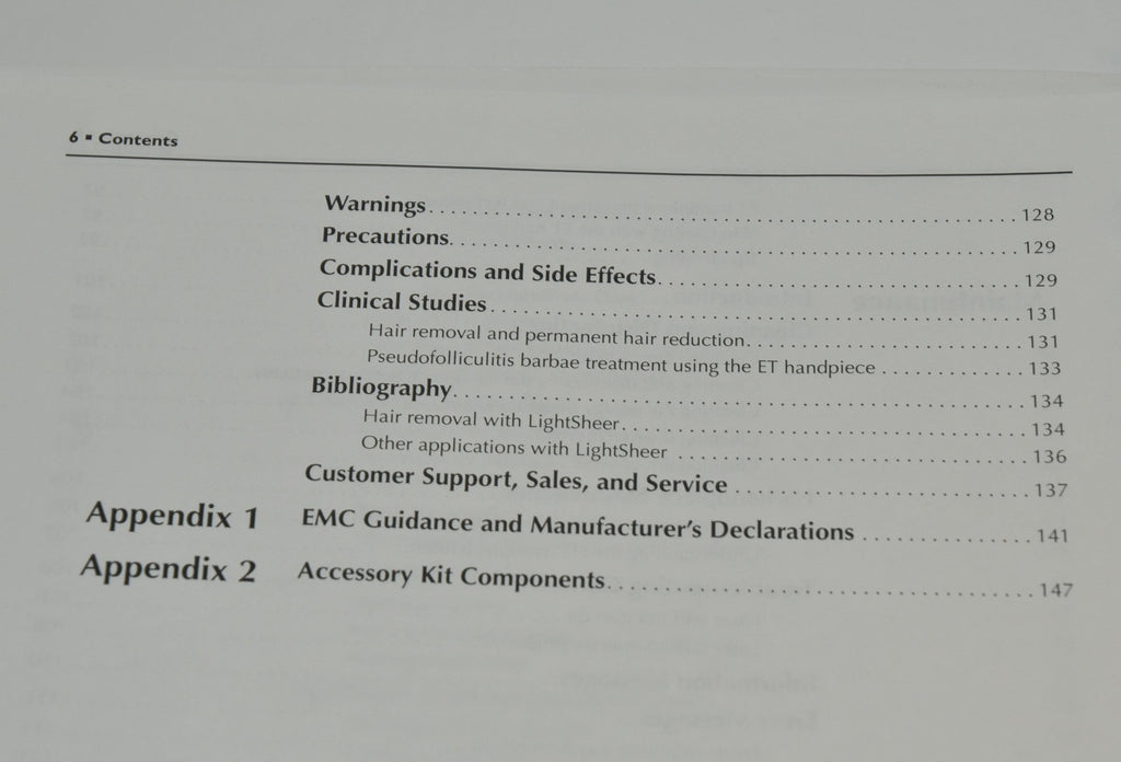Lumenis LightSheer Duet Diode Laser System OPERATOR MANUAL User Guide Treatments