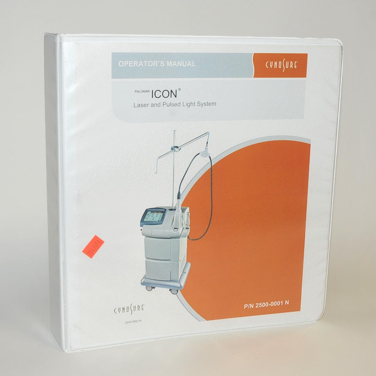 Cynosure Palomar ICON IPL Laser Operator's User Reference Reference 2500-0001 N
