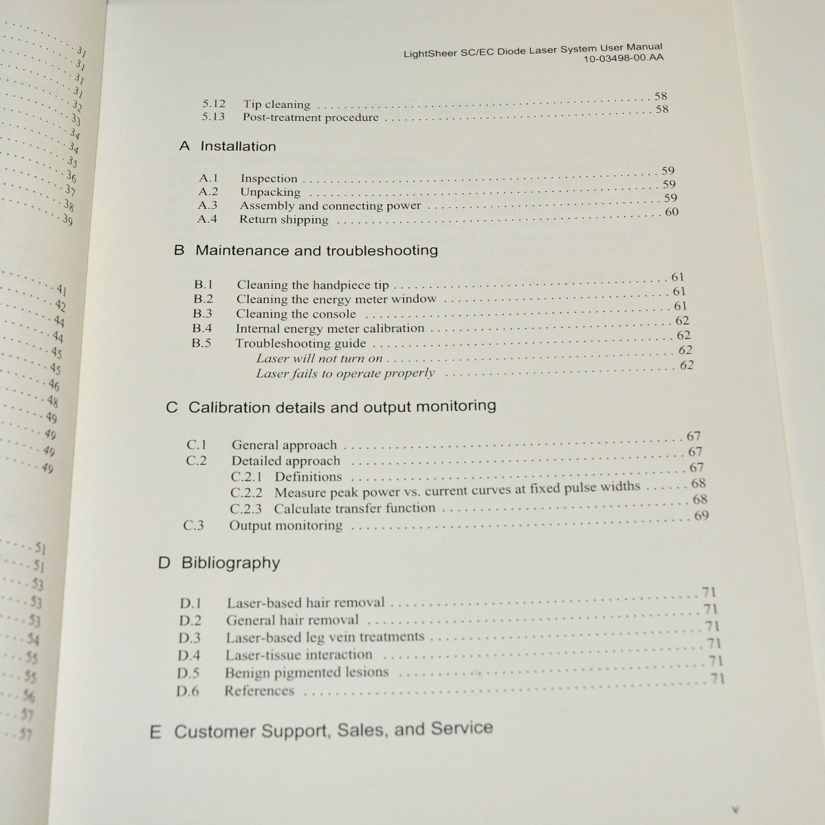 Coherent LightSheer EC SC Diode Laser System USER MANUAL Operator Guide Training