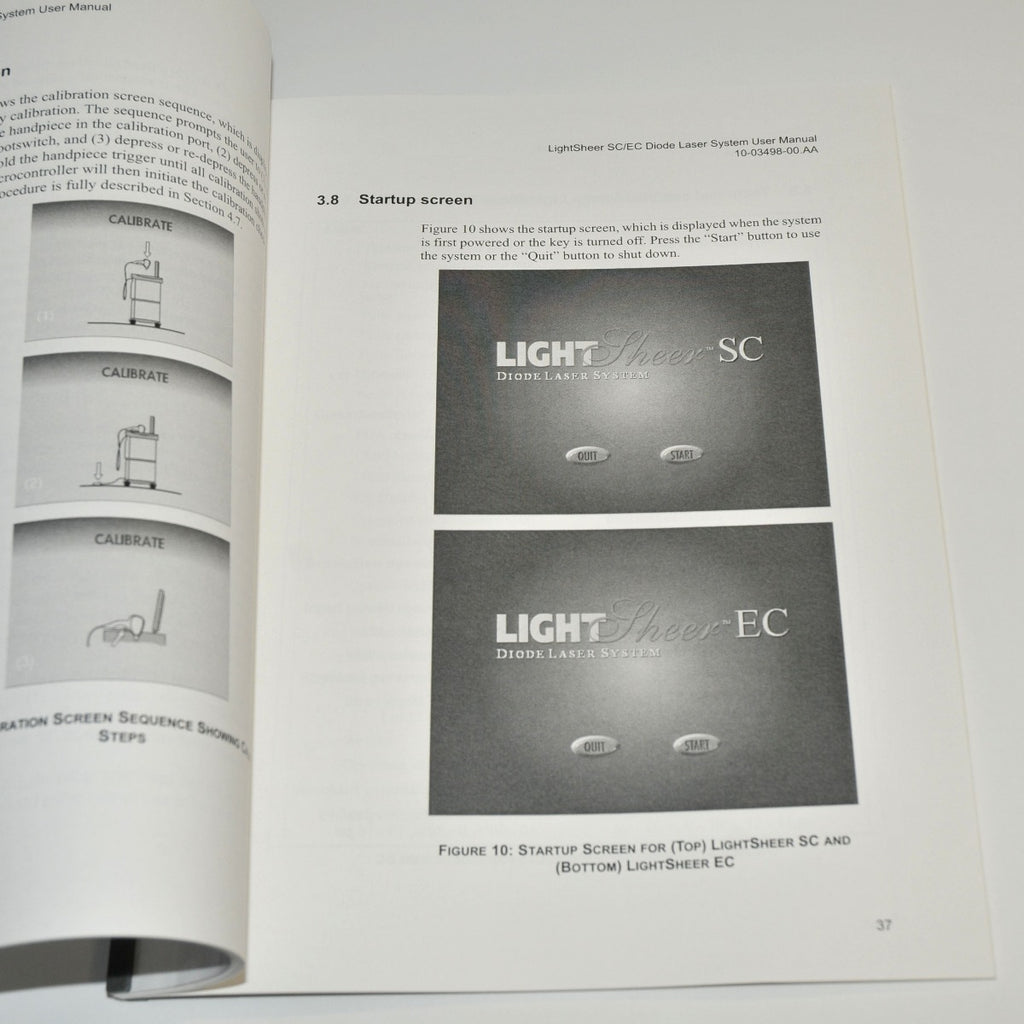 Coherent LightSheer EC SC Diode Laser System USER MANUAL Operator Guide Training