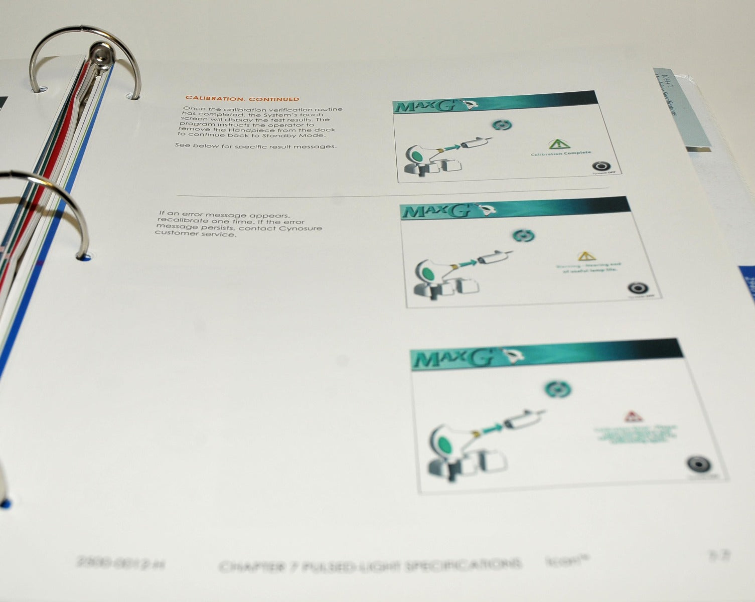 Cynosure Palomar ICON IPL Laser Operator's User Reference Reference 2500-0001 N