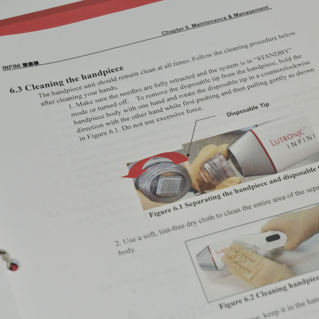 Lutronic Infini Operator's Manual User Guidelines Treatment Training Procedures