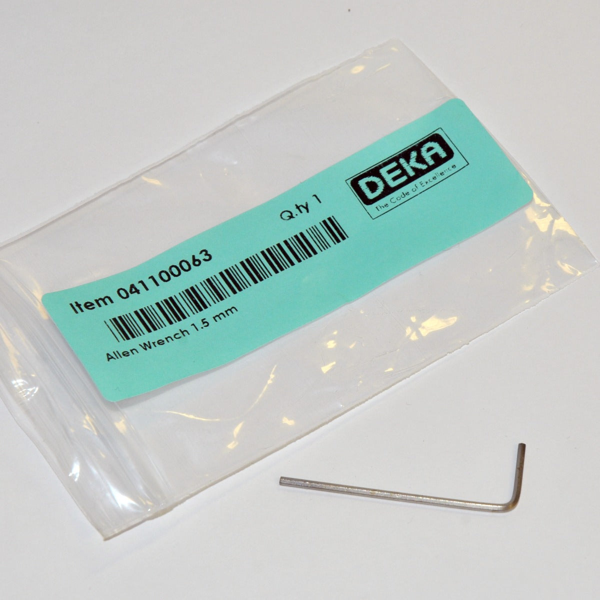Deka Allen Wrench 1.5 mm PN: 041100063 Alan 90 Elbow Tool