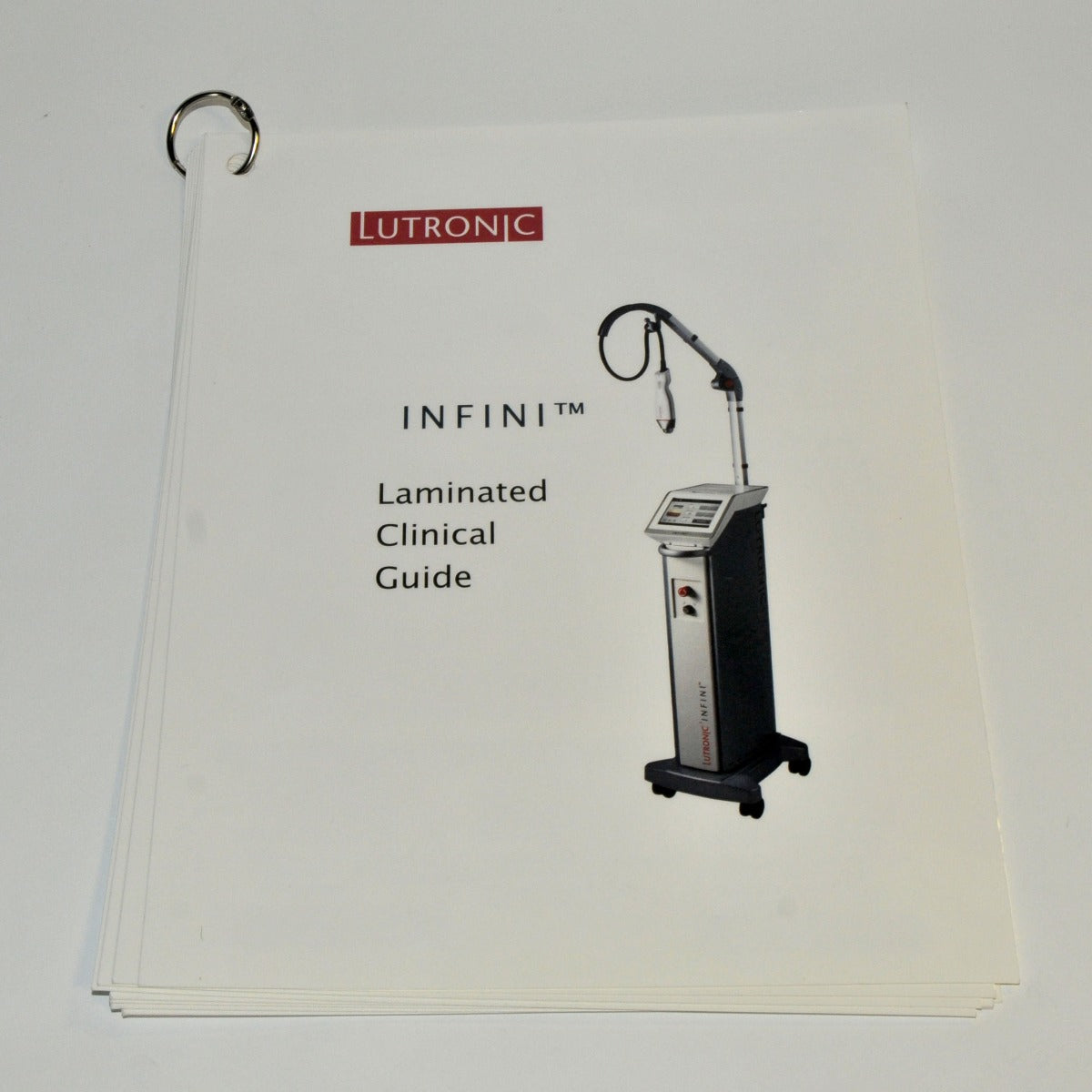 Lutronic INFINI Laminated Clinical Treatment Guide Tip Procedure Patient Sheets