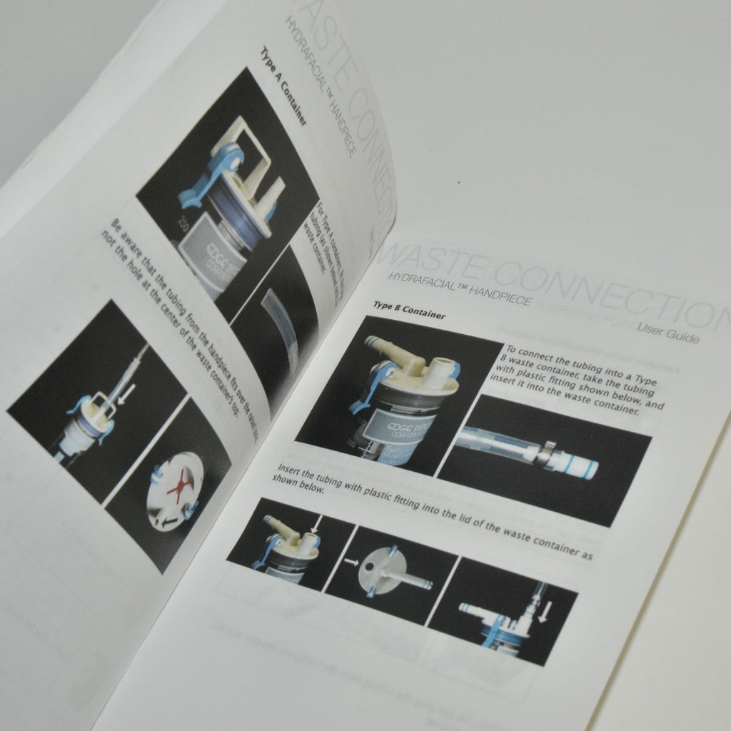 EDGE Systems HydraFacial HANDPIECE USER GUIDE Exfolication Operator Manual Setup