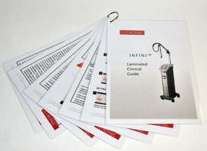 Lutronic INFINI Laminated Clinical Treatment Guide Procedure Patient Sheets