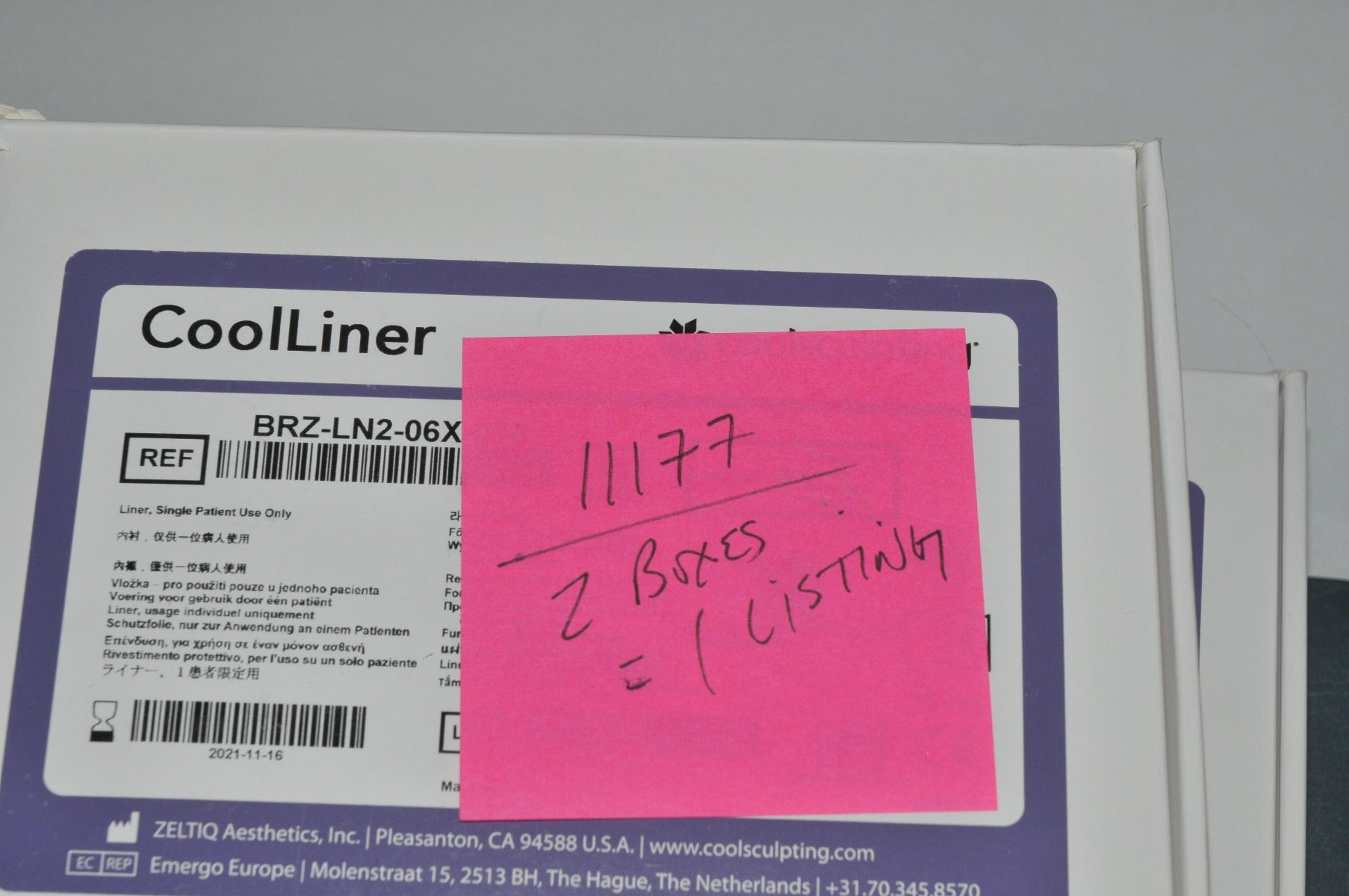 Zeltiq Coolsculpting CoolLiner Liner BRZ-LN2-06X-016 CoolSculpt Exp 11/21 x32Pcs