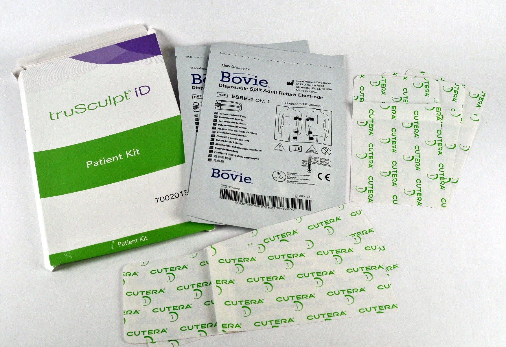 Cutera truSculpt iD Patient Kit Ground Pad ESRE-1 Return Electrode 7002015 09/22
