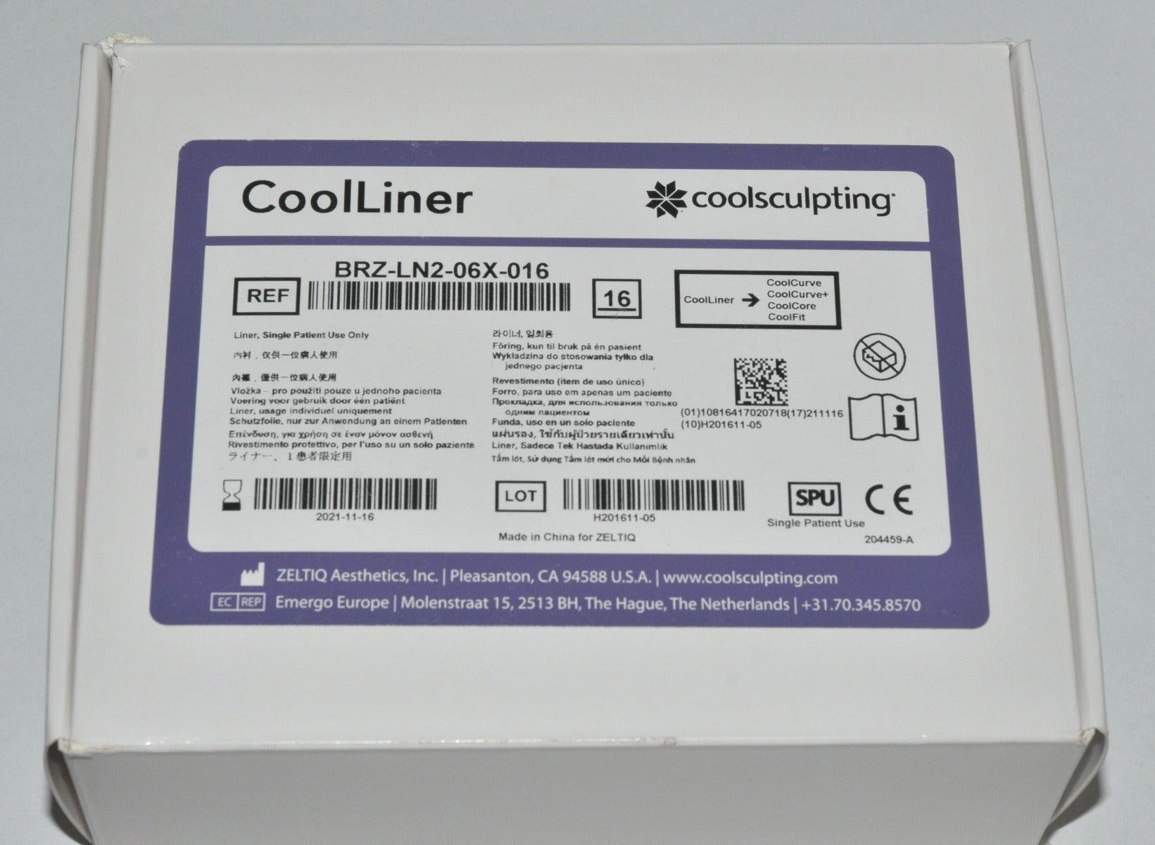 Zeltiq Coolsculpting CoolLiner Liner BRZ-LN2-06X-016 CoolSculpt Exp 11/21 x32Pcs