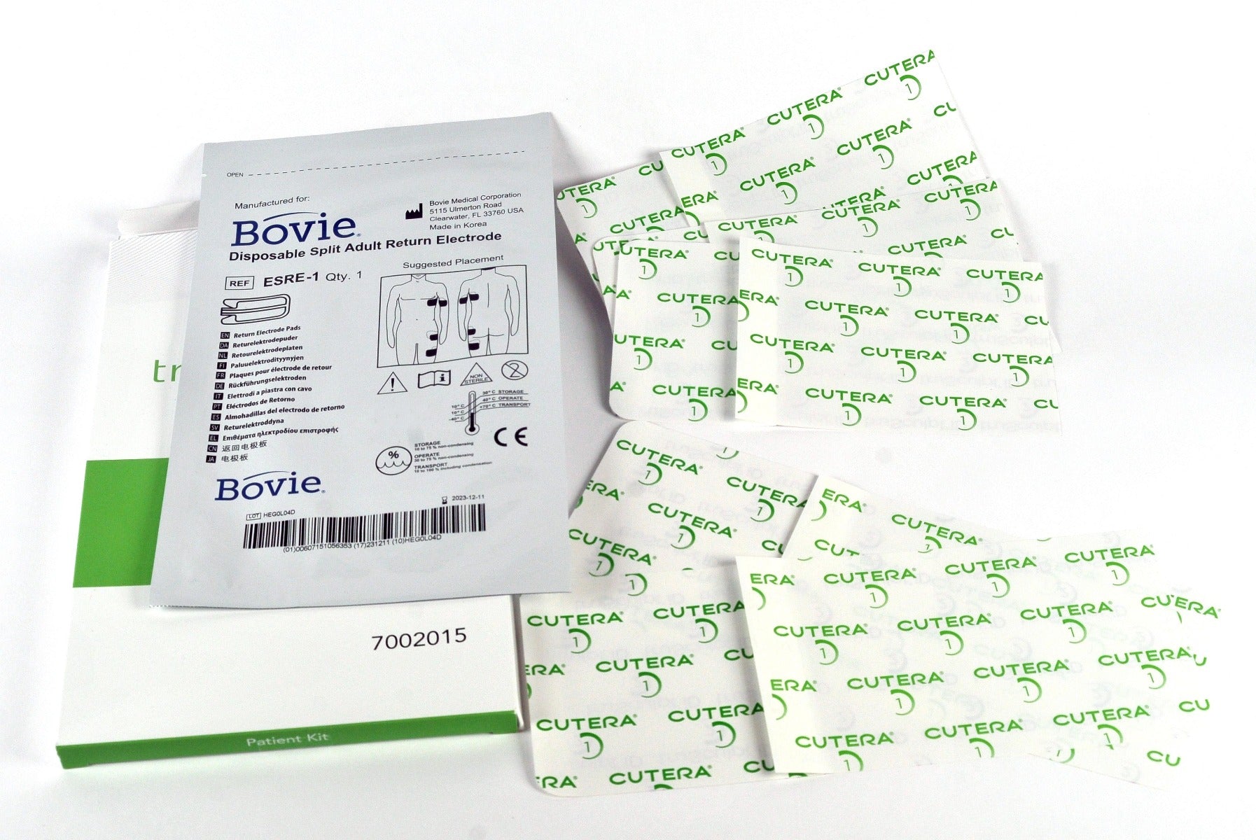 Cutera truSculpt iD Patient Kit Ground Pad ESRE-1 Return Electrode 7002015 x1 Pc