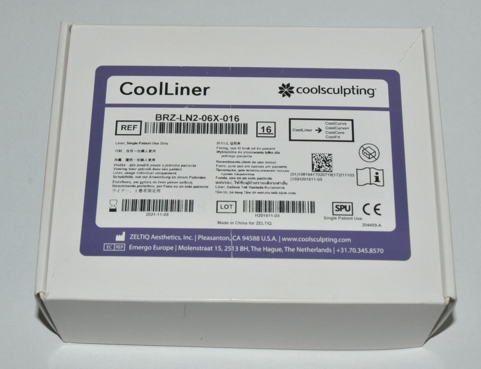 Zeltiq Coolsculpting CoolLiner Liner BRZ-LN2-06X-016 CoolSculpt Exp 11/21 x48Pcs