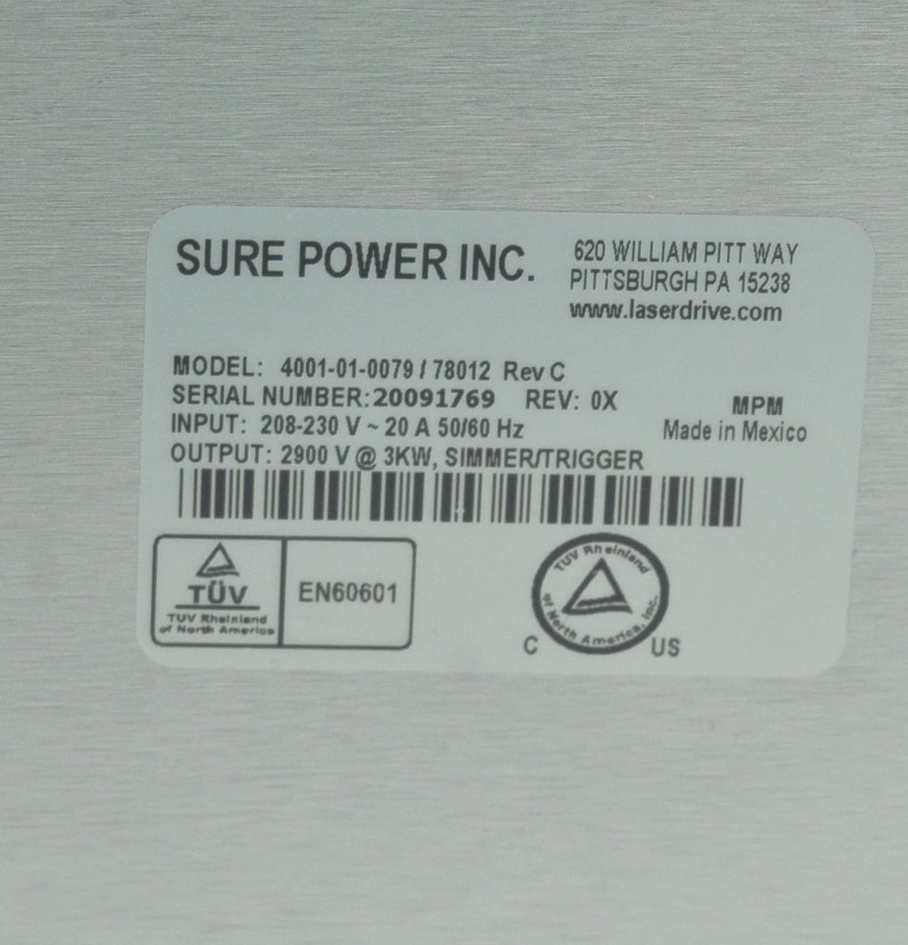 Candela Perfecta VBeam2 VBeam 2 Laser HVPS Power Supply 4001-01--0079 78012 PART2