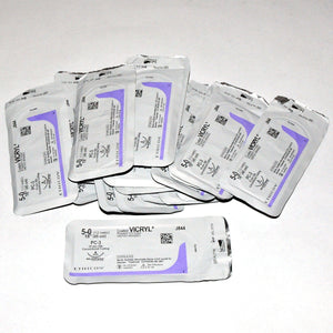 Ethicon 5-0 J844 PC-3 Coated VICRYL Undyed Braided Conventional Cutting Suture