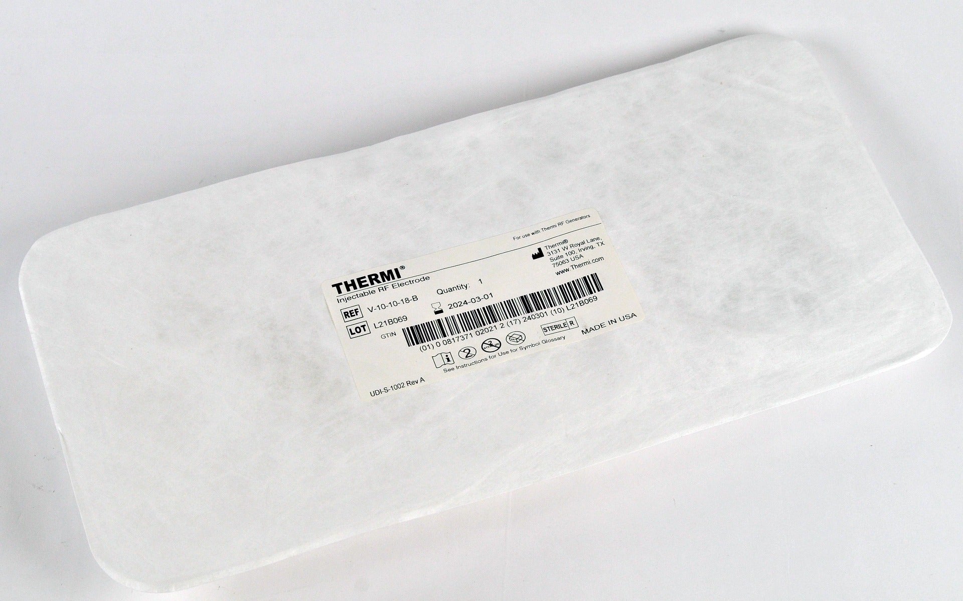Thermi Arvati Injectable RF Generators Electrode V-10-10-18-B Exp 2024
