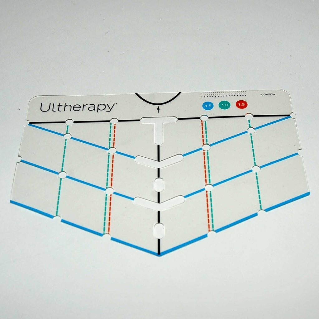 Ulthera Ultherapy Chest Marking Outline Stencil Template 1004152A Clear Vinyl