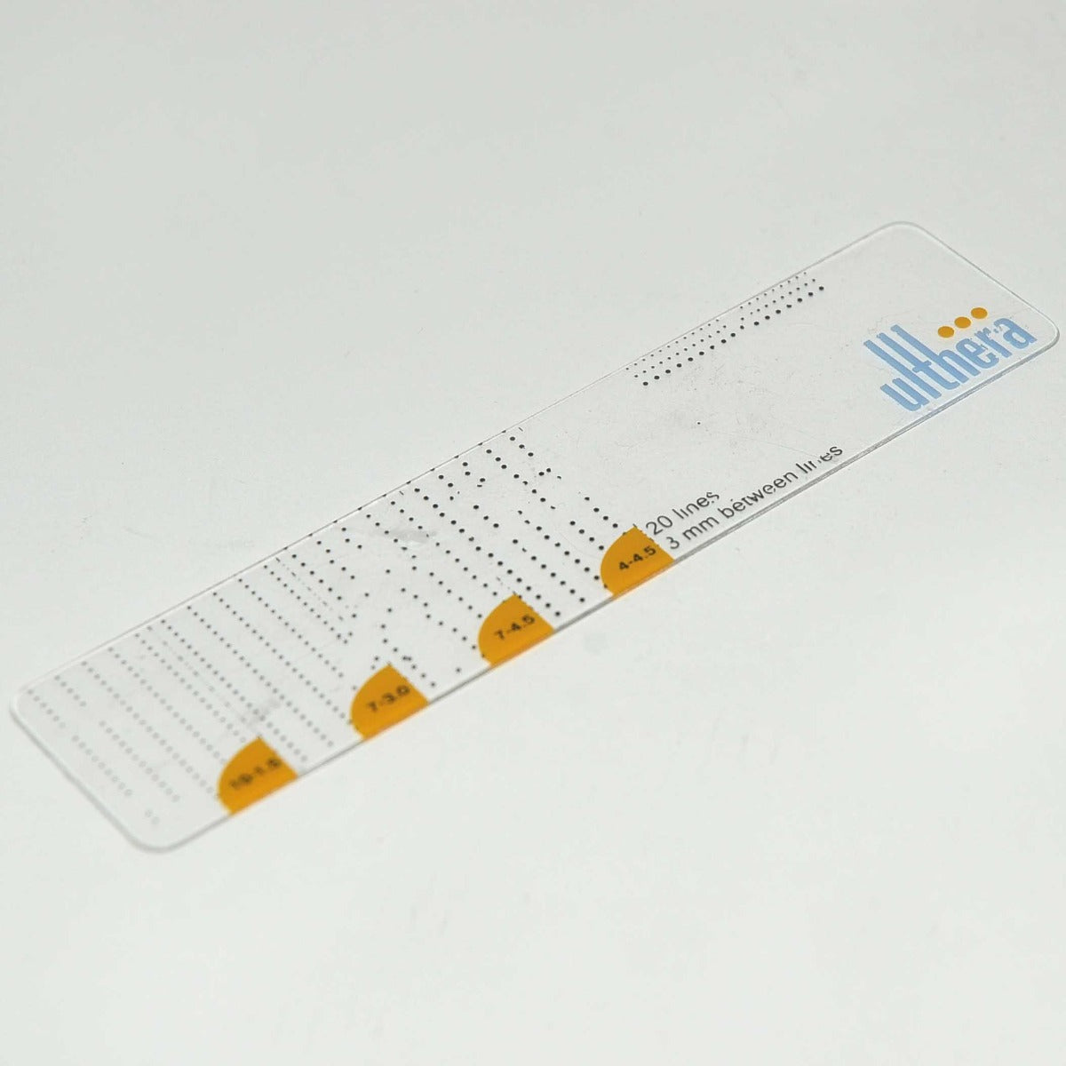Ulthera Ultherapy Gauge Ruler 4.5" Clear Plastic Marker Patient Gauge Lines x5Pc