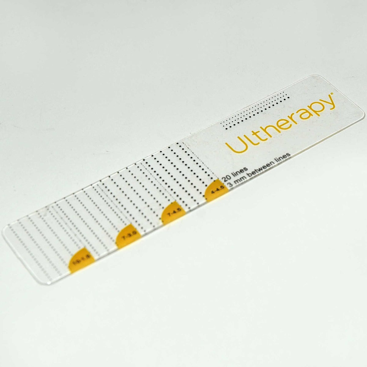 Ultherapy Clear Guide Ruler 3mm Lines Between 20 Lines 10-1.5 7-3.0 7-4.5 4-4.5
