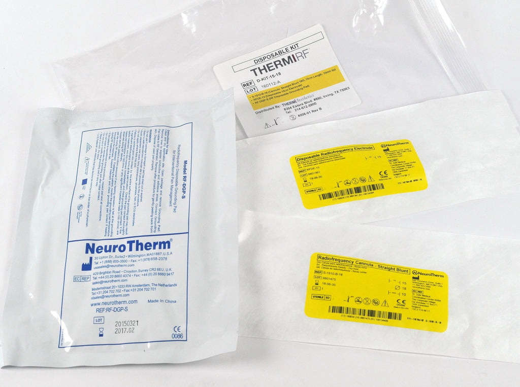 ThermiRF D-KIT-15-18 Disposable Kit S-1510-B-18 Cannula Electrode Grounding Pad