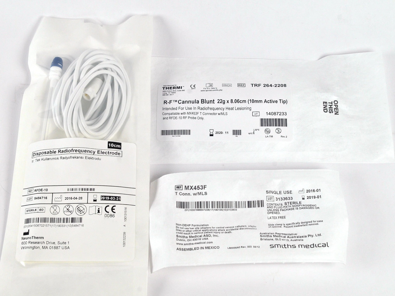Thermi Aesthetics ThermiRF RASE Disposable Kit D-T-Kit-8-22-10 Cannula Electrode