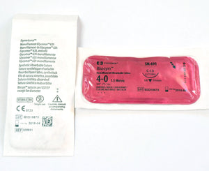 Covidien SM-691 Biosyn Monofilament Suture 4-0 Absorbable 30" C-13 EXP x2Pcs
